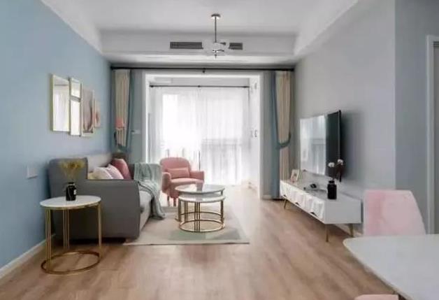 在北欧风中加入粉色软装，看着就充满治愈感，爱上这样的家了